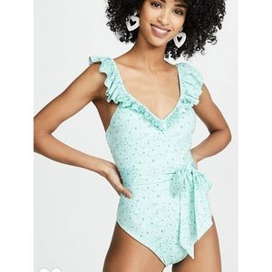 NWT loveshackfancy opal suit sz M
